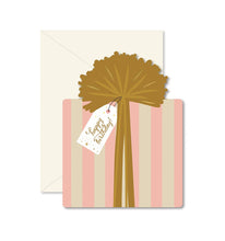 Load image into Gallery viewer, Birthday Gift die-cut folded Greeting Card