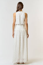 Load image into Gallery viewer, Janice White Lace Scalloped Maxi Dress