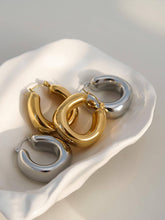 Load image into Gallery viewer, Hunter 18K Gold Non-Tarnish Classic U Hoop Earring: Yellow Gold