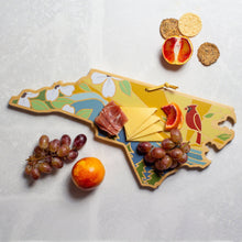 Load image into Gallery viewer, North Carolina Cutting Board with Artwork by Summer Stokes