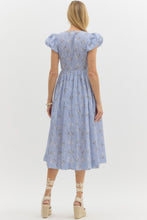 Load image into Gallery viewer, Betsy Blue Floral Midi Dress