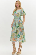 Load image into Gallery viewer, Floral Zipper Front Dress