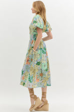 Load image into Gallery viewer, Floral Zipper Front Dress