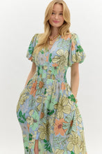 Load image into Gallery viewer, Floral Zipper Front Dress