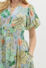 Load image into Gallery viewer, Floral Zipper Front Dress