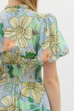 Load image into Gallery viewer, Floral Zipper Front Dress