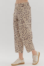 Load image into Gallery viewer, Cheetah Tie-Waist Barrel Leg Pant