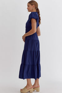 Classic Navy Maxi Dress