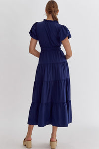 Classic Navy Maxi Dress