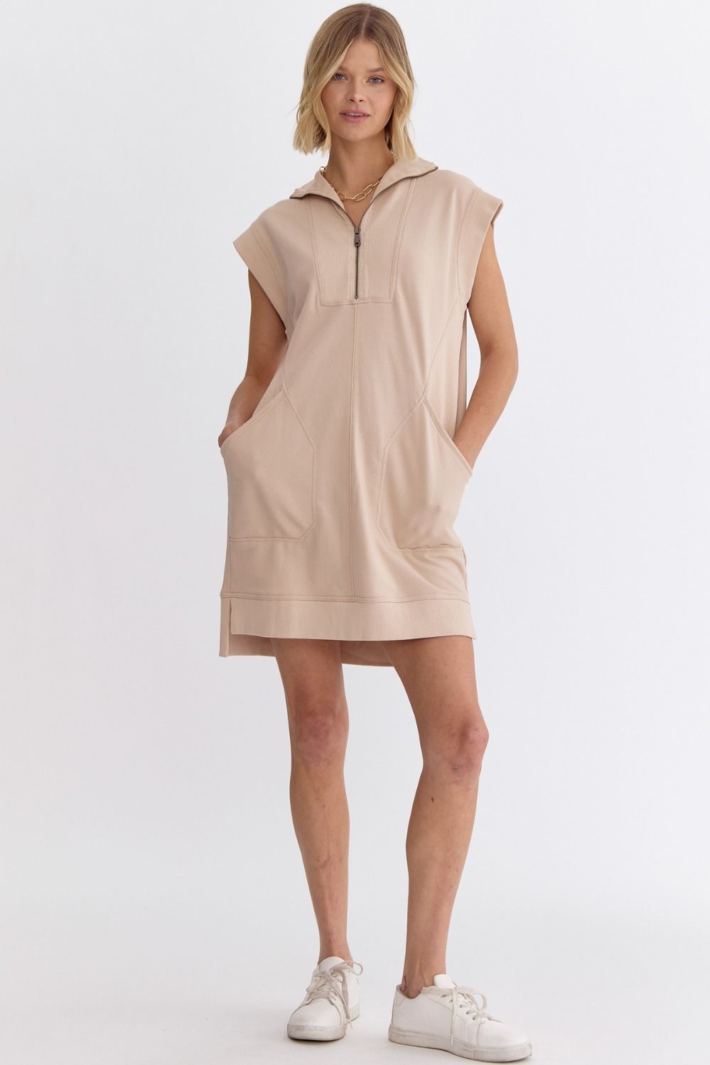 Neutral Everyday Casual Dress