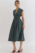 Load image into Gallery viewer, Hunter Green Zipper Dress