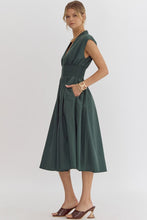 Load image into Gallery viewer, Hunter Green Zipper Dress