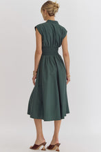 Load image into Gallery viewer, Hunter Green Zipper Dress