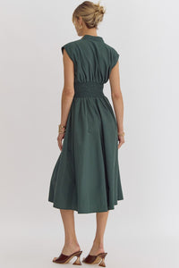 Hunter Green Zipper Dress