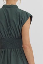 Load image into Gallery viewer, Hunter Green Zipper Dress