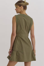 Load image into Gallery viewer, Autumn Olive Zipper Dress