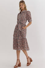 Load image into Gallery viewer, Falling for Florals Brown Dress