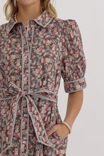 Load image into Gallery viewer, Falling for Florals Brown Dress