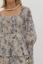 Load image into Gallery viewer, Romantic Dusty Blue Tiered Dress