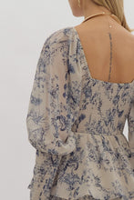 Load image into Gallery viewer, Romantic Dusty Blue Tiered Dress