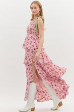 Load image into Gallery viewer, Love Shack Pink Floral Maxi Dress