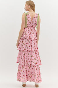 Love Shack Pink Floral Maxi Dress