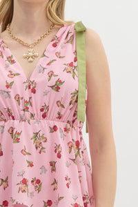 Love Shack Pink Floral Maxi Dress