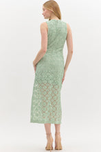 Load image into Gallery viewer, Seaglass Sheer Bottom Maxi Dress