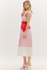 Office Party Red Stripe Dress