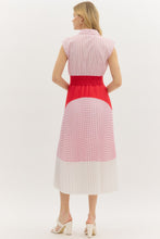 Load image into Gallery viewer, Office Party Red Stripe Dress