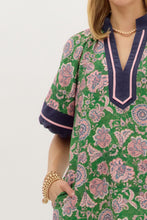 Load image into Gallery viewer, Hamptons Navy Green Print Dress