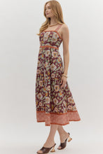 Load image into Gallery viewer, Anne Burgundy Floral Dress