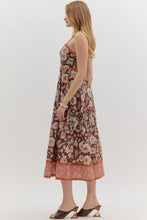 Load image into Gallery viewer, Anne Burgundy Floral Dress