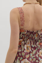 Load image into Gallery viewer, Anne Burgundy Floral Dress