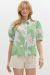 Minty Green Floral Top