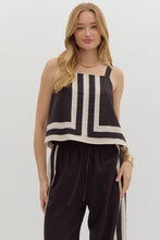 Load image into Gallery viewer, Bella Black White Tank Top