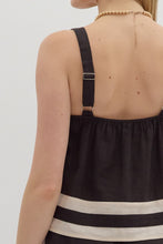 Load image into Gallery viewer, Bella Black White Tank Top