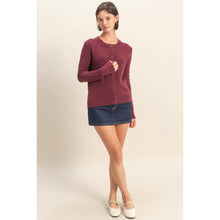 Load image into Gallery viewer, Cream Crew Neck Cardigan