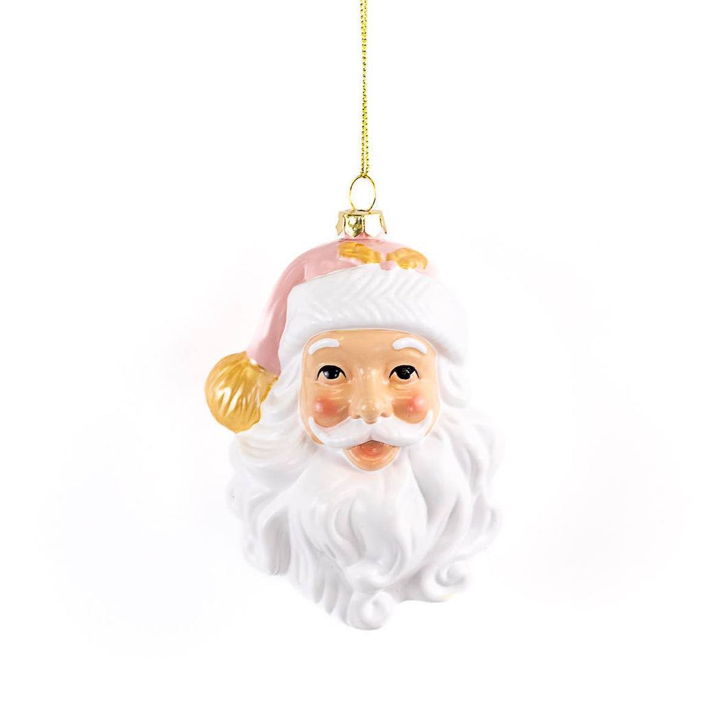 HoHoHo Santa Pink Ornament