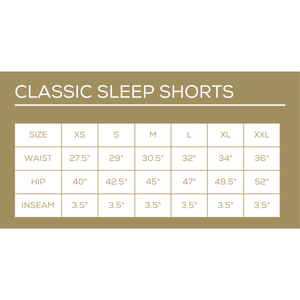 Champagne Bubbles Sleep Shorts