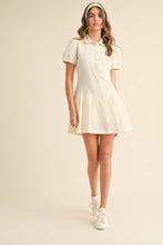 Load image into Gallery viewer, Polo Navy Mixed Media Romper