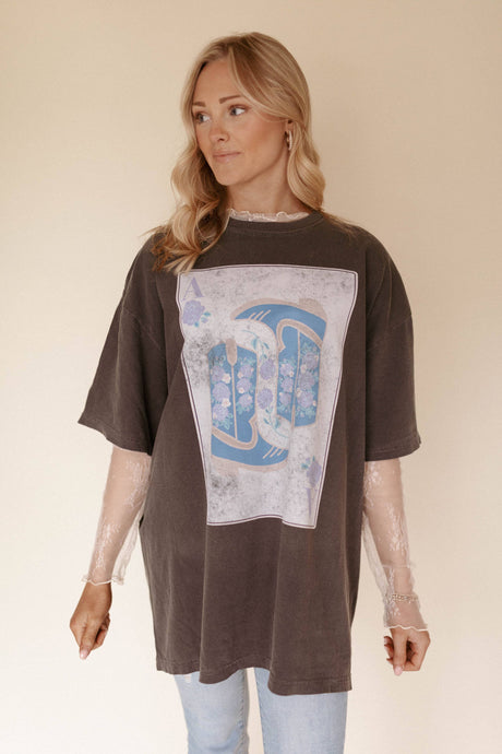 Cowgirl Boots Playing Card Graphic Tee