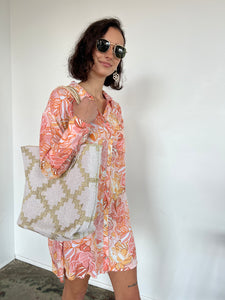 KiKi Gold Tote Bag