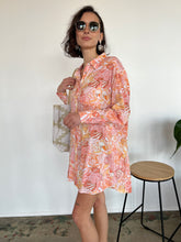 Load image into Gallery viewer, Tropical Floral Peach Tunic