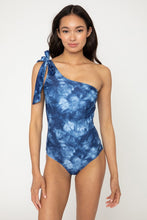 Load image into Gallery viewer, Ocean Blue One Shoulder Swimsuit