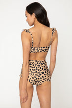Load image into Gallery viewer, Leopard Ruffle Highwaist Bikini