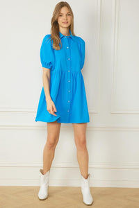 Cecila French Blue Dress