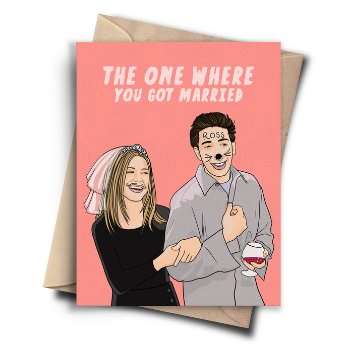Friends Funny Wedding Card - Bridal Shower Card
