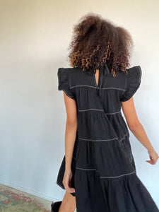 Bambi Black Denim Dress