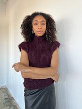 Load image into Gallery viewer, Bianca Burgundy Sleeveless Sweater